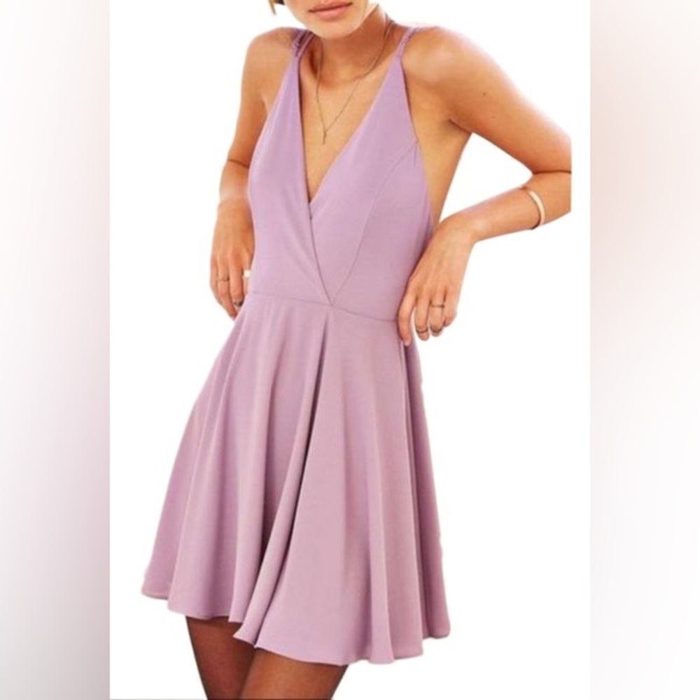Urban outfitters purple open back dress